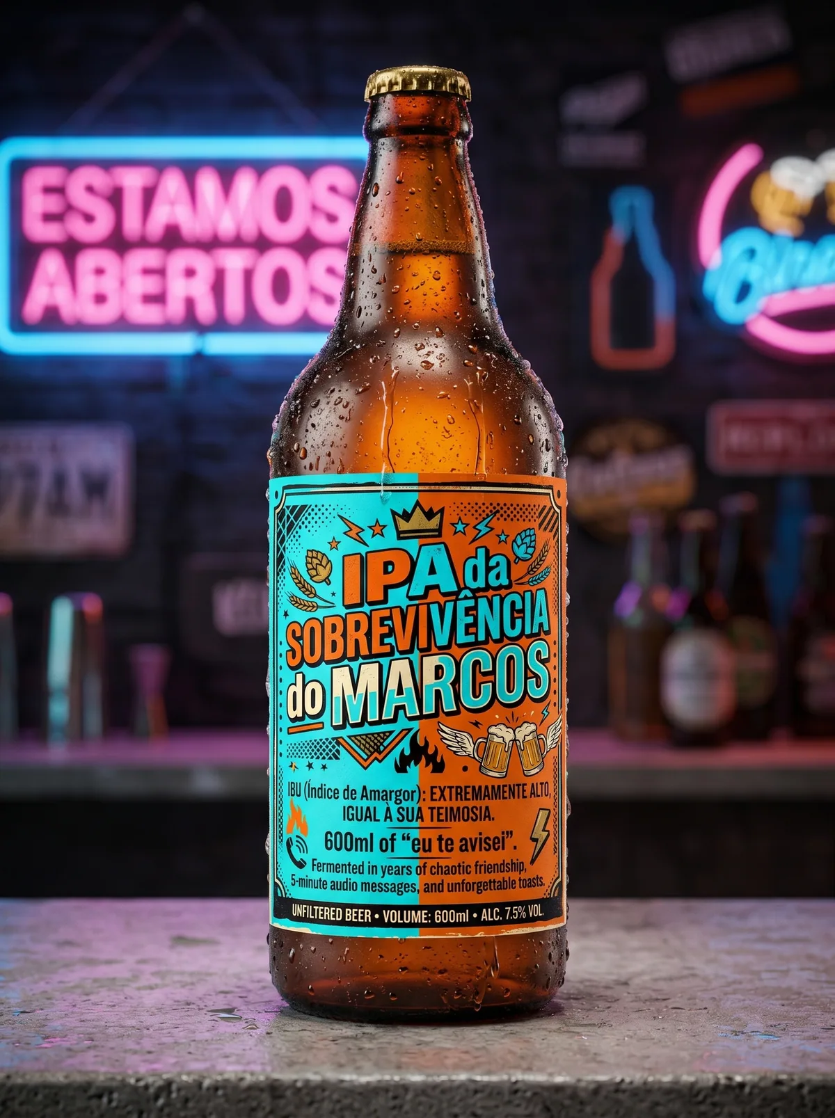Cerveja Personalizada Sommeliart — Aniversário — rótulo Sommeliart