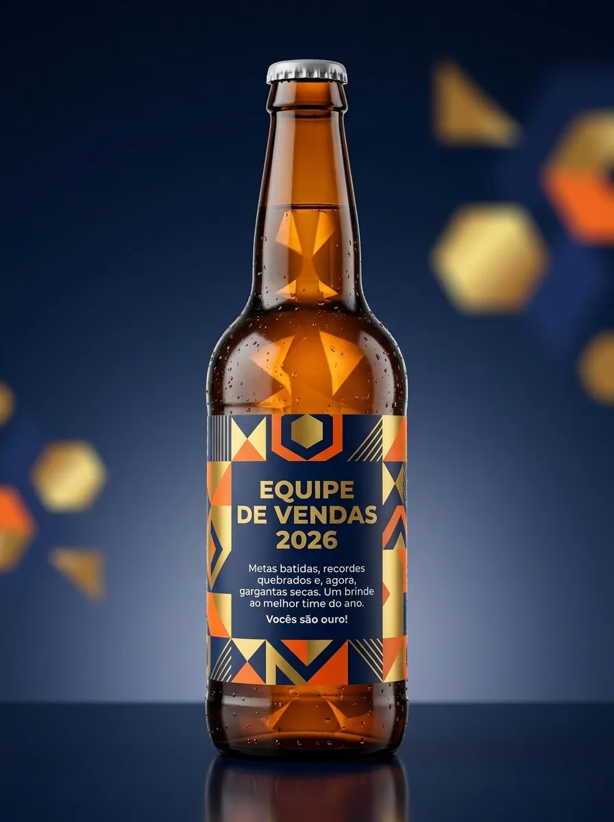 Cerveja Personalizada Sommeliart — Presente Corporativo — rótulo Sommeliart